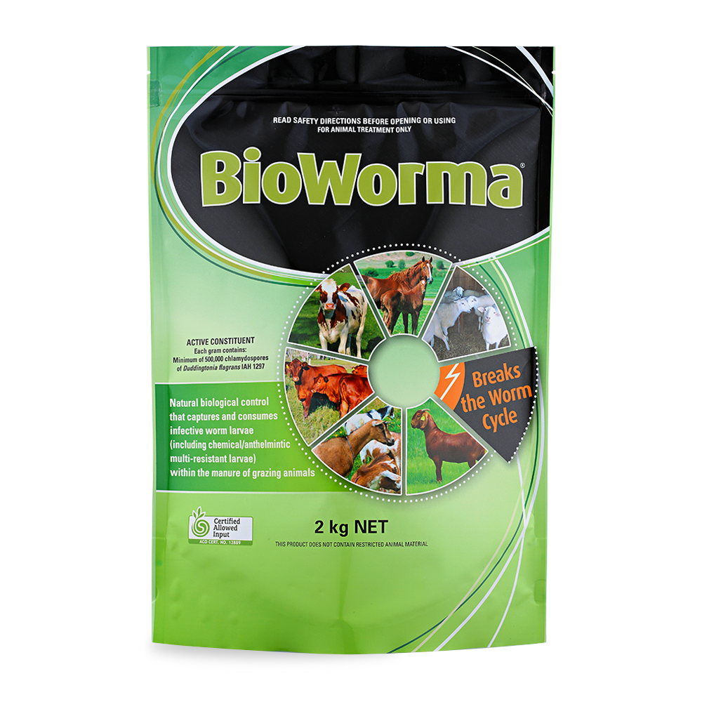 Bioworma in Green Bucket, Biological Worm Control 2kg