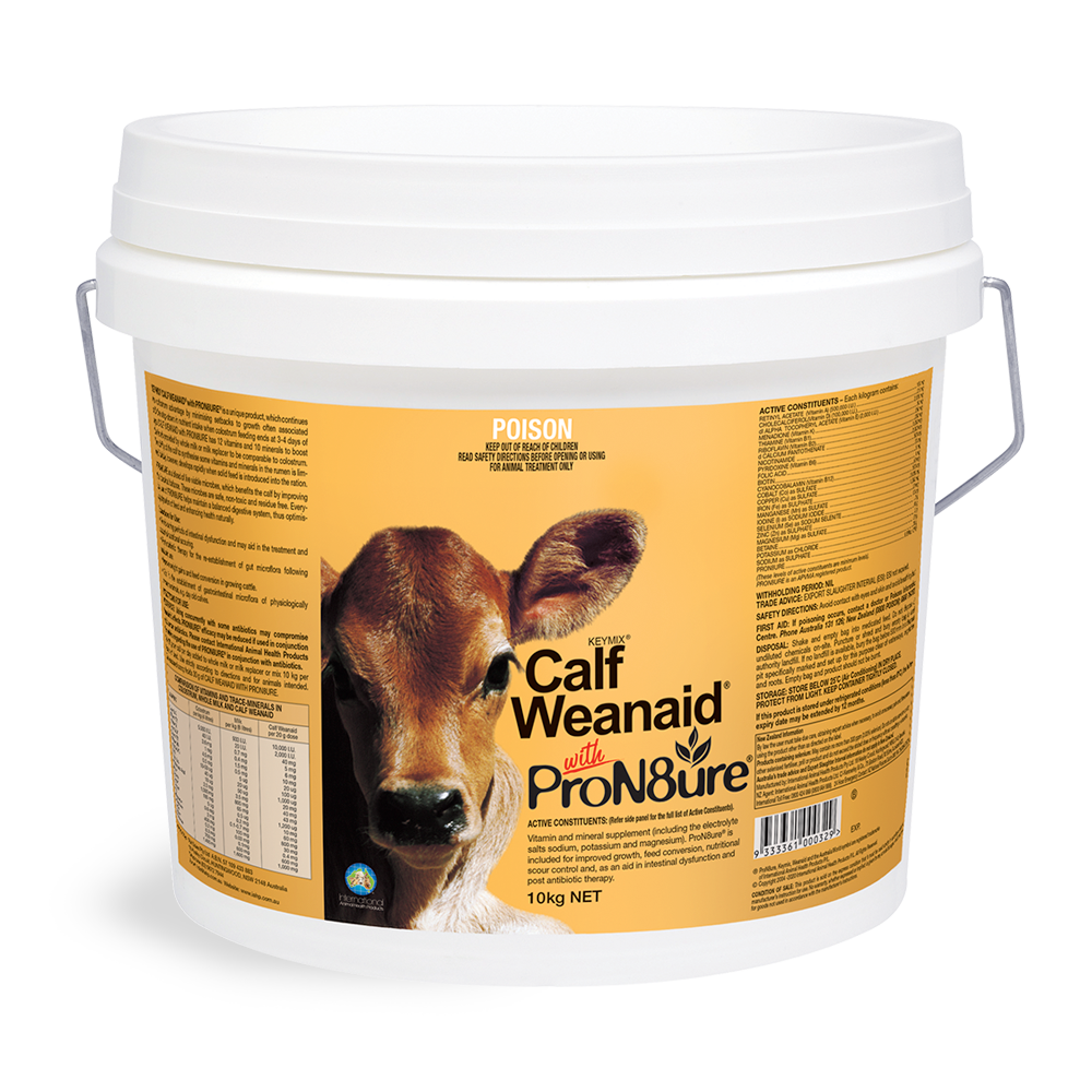 Calf Weanaid with ProN8ure, calf probiotics, in 10kg bucket